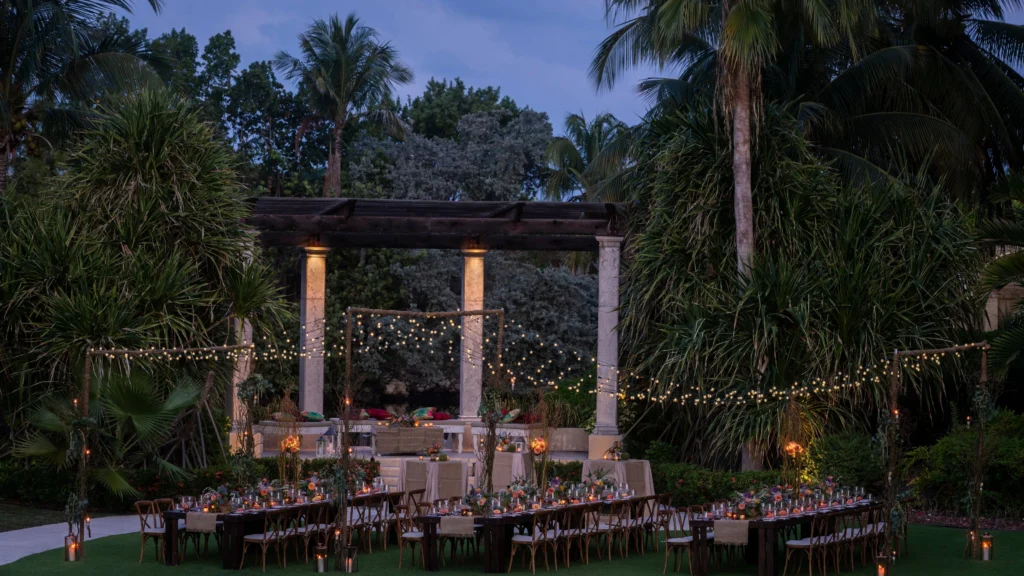 Great Lawn and resort exterior facing the Caribbean