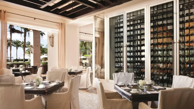 Restaurant interior at the resort