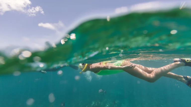Snorkelling in Grand Cayman’s clear water