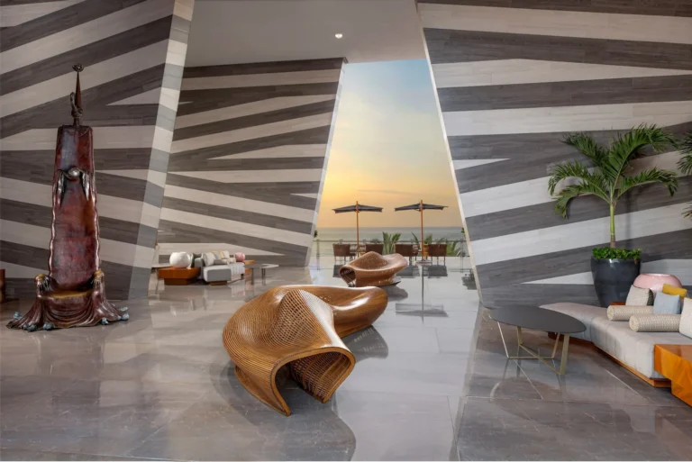 Grand Velas Los Cabos open-air lobby with ocean view