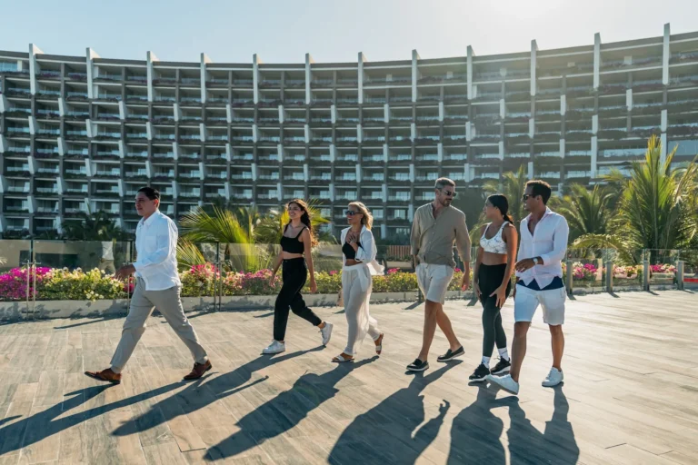 Grand Velas Los Cabos guests relaxing in resort public spaces