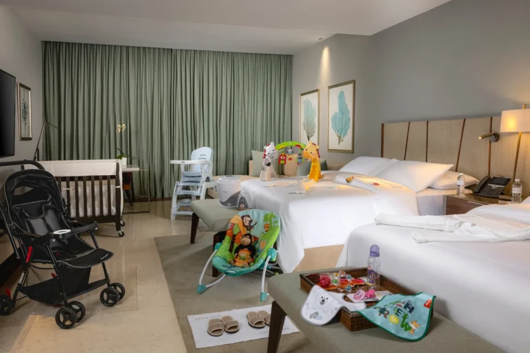 Ambassador Family Suite bedroom interior at Grand Velas Los Cabos