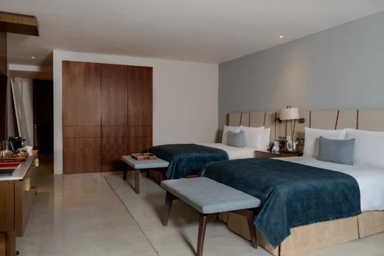 Family Duplex Suite twin-bed bedroom at Grand Velas Los Cabos