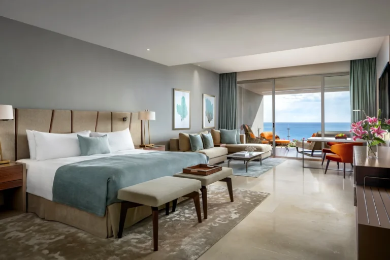Ambassador Suite bedroom at Grand Velas Los Cabos
